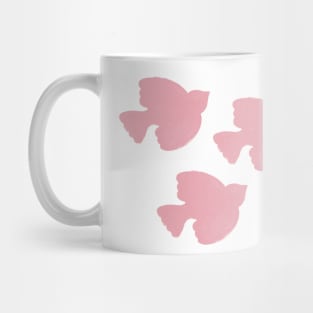 Painted birds - pink Mug